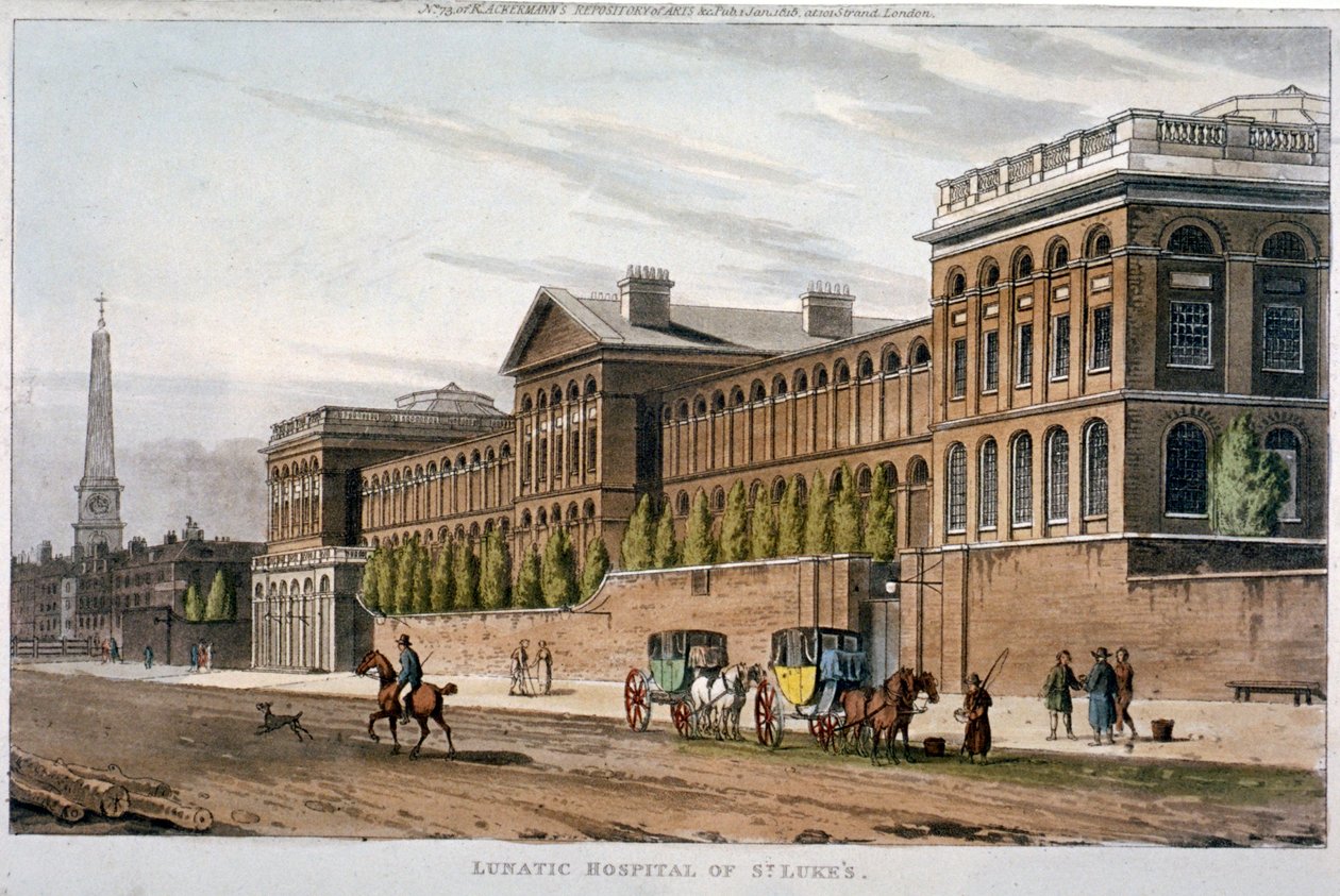 Ospedale di San Luca, Old Street, Finsbury, Londra, 1815 da William Angus