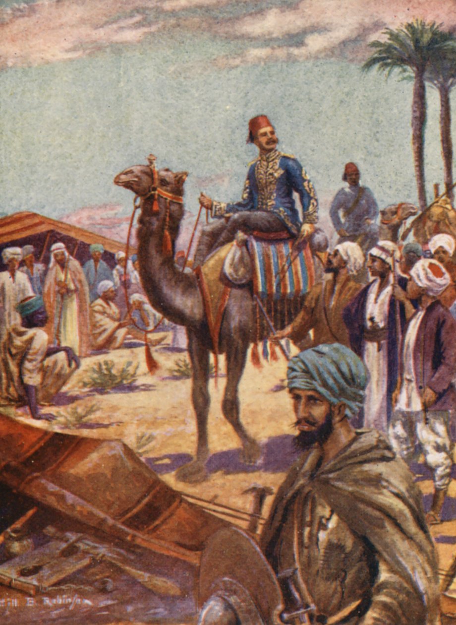 Illustrazione per la vita del generale Gordon (litografia a colori) da William B. Robinson