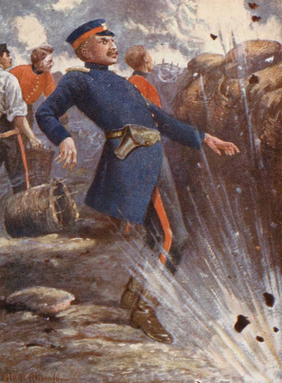 Illustrazione per la vita del generale Gordon (litografia a colori) da William B. Robinson