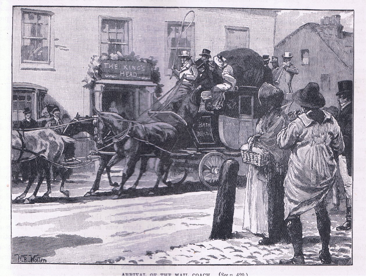 Arrivo della diligenza da William Barnes Wollen