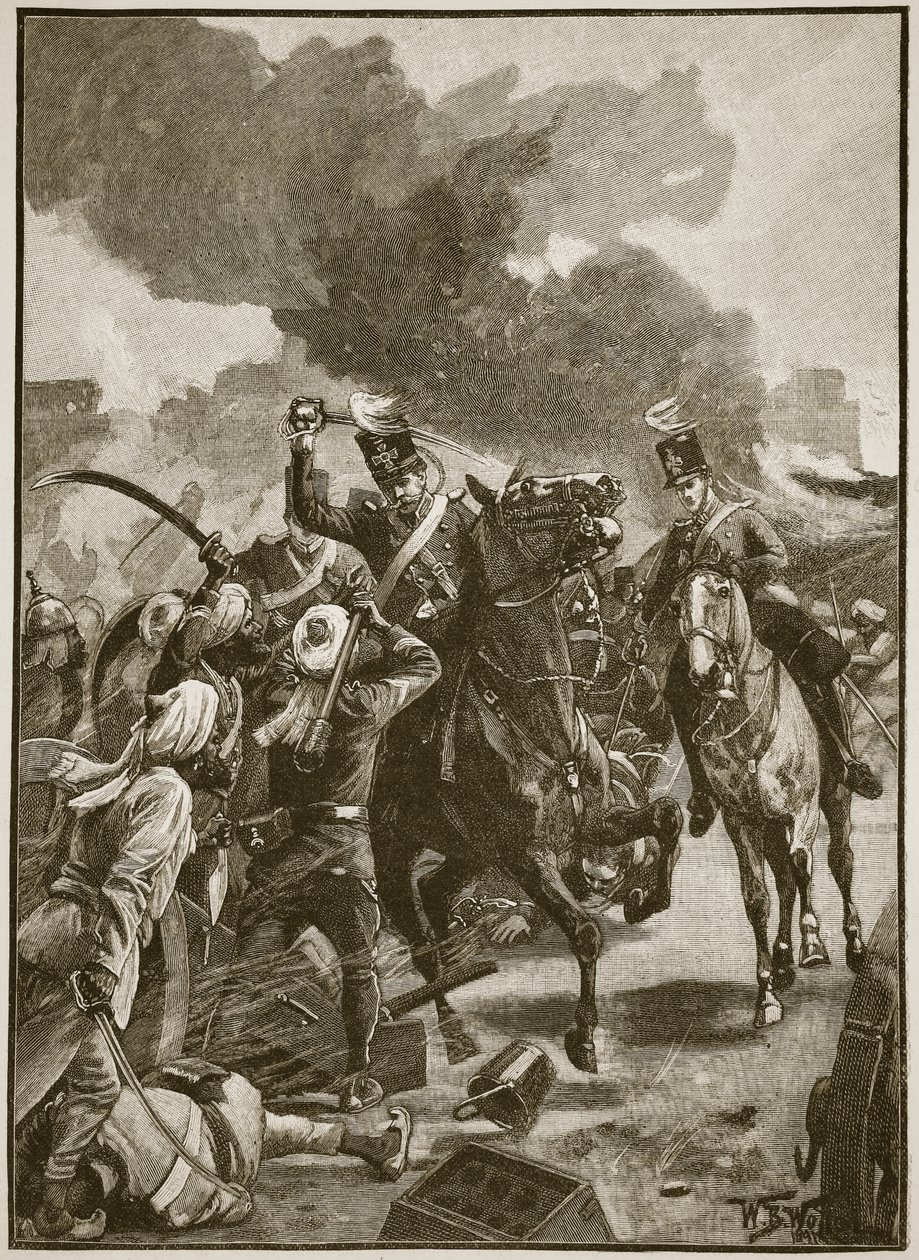 Thackwell a Sobraon, 1846, illustrazione da 