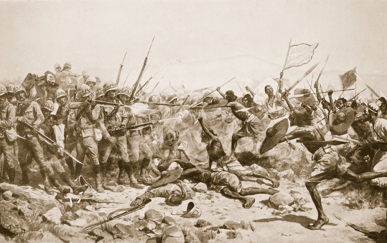 La battaglia di Abu Klea, 17 gennaio 1885, illustrazione da 