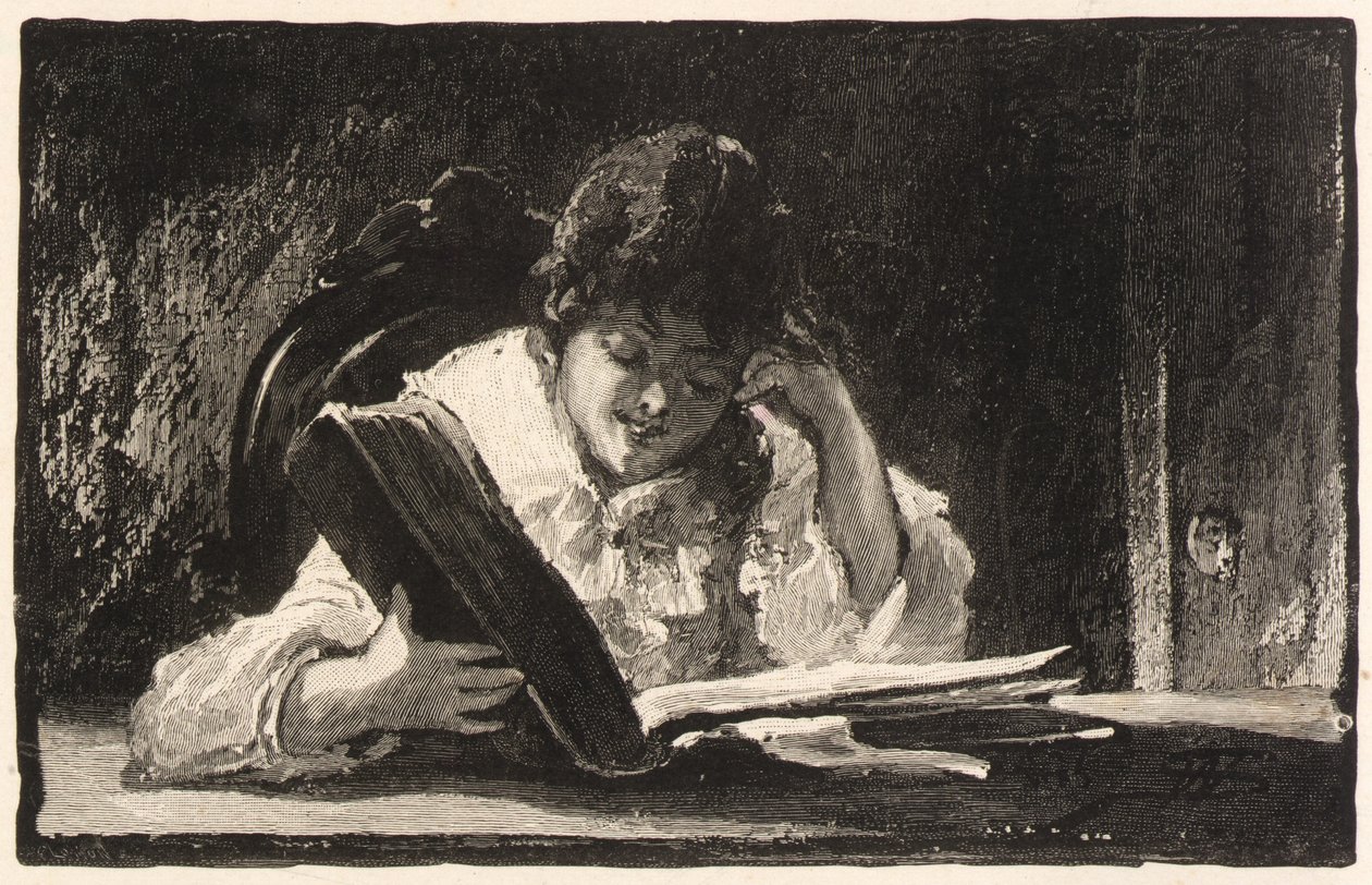 Ragazza che legge da William Baxter Closson
