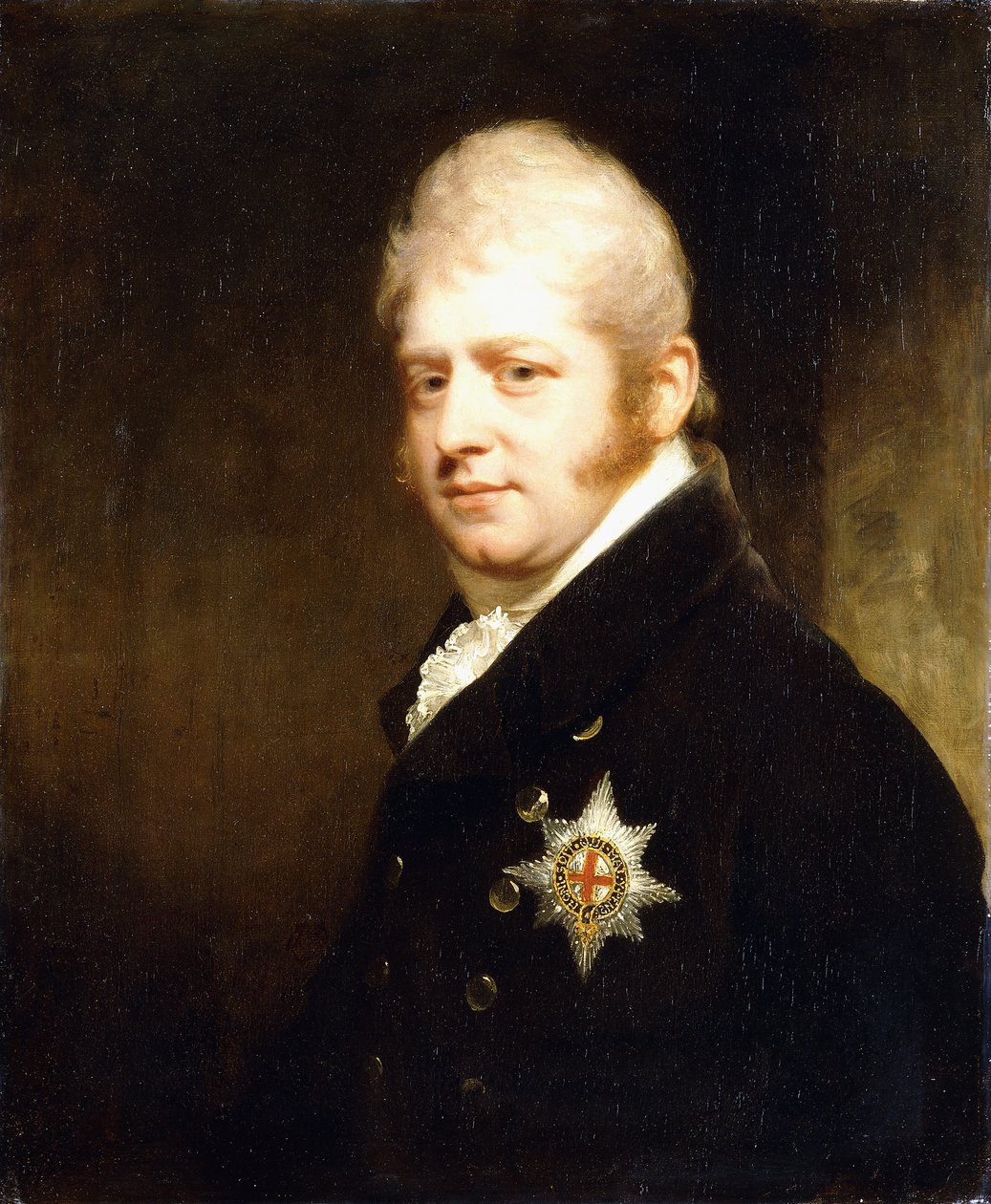 Ritratto del principe Adolfo Federico, duca di Cambridge, busto con la Stella della Giarrettiera, 1808 da William Beechey