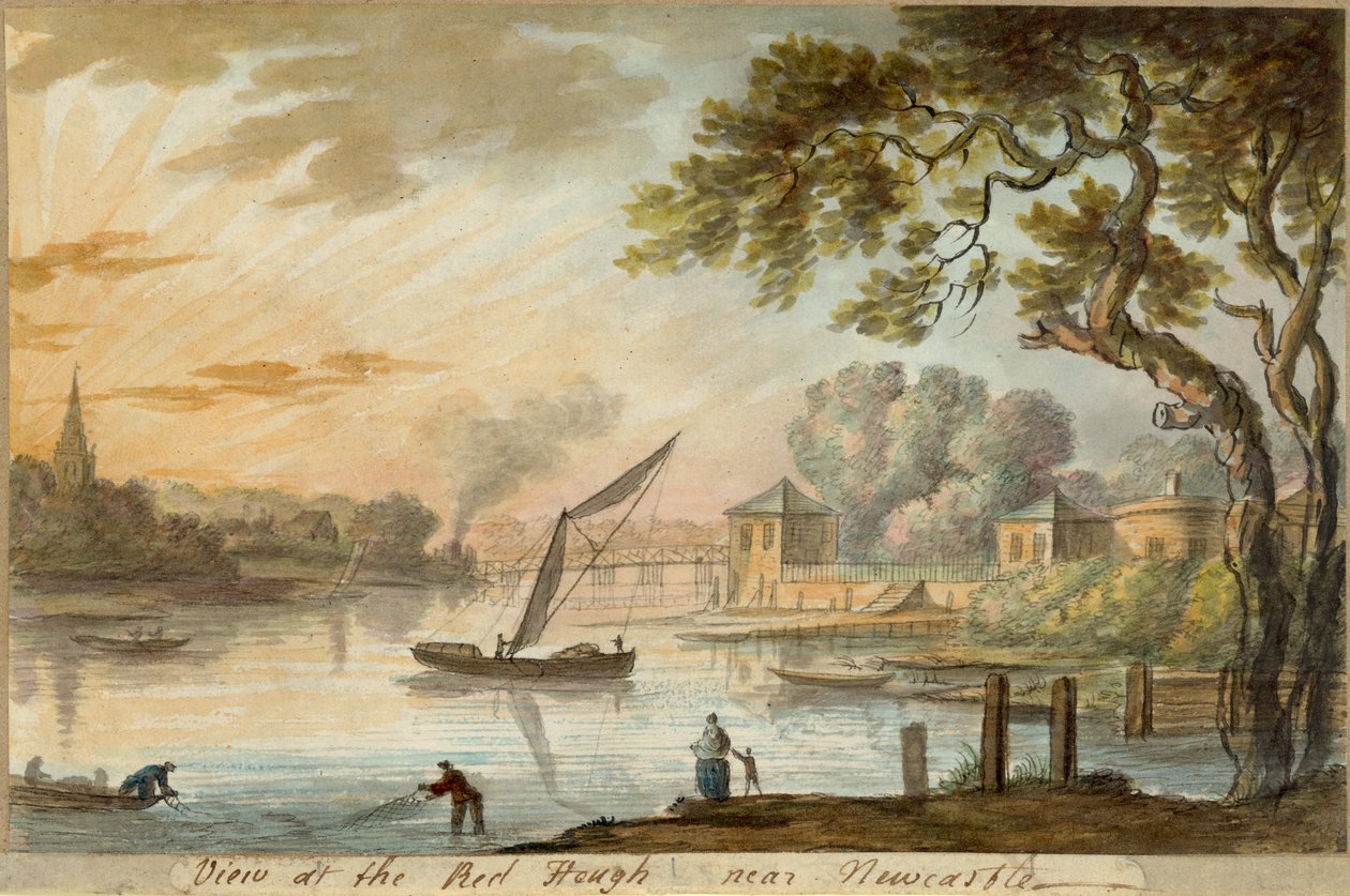 Vista del Red Heugh vicino a Newcastle da William Beilby