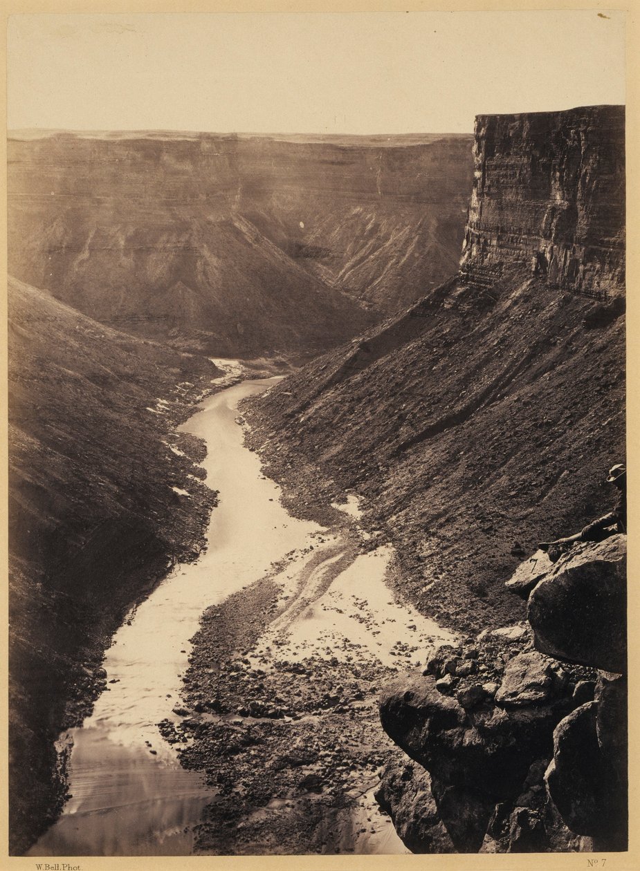 Grand Cañon, fiume Colorado, vicino al Paria Creek, guardando verso ovest da William Bell