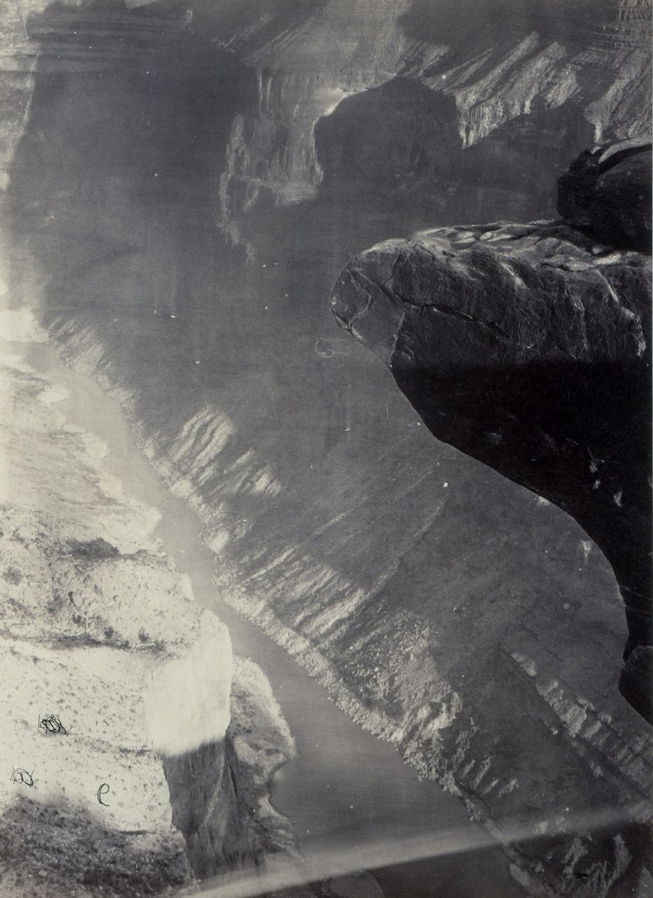 Sguardo a sud verso il Grand Cañon, fiume Colorado, attraversamento di Sheavwitz da William Bell