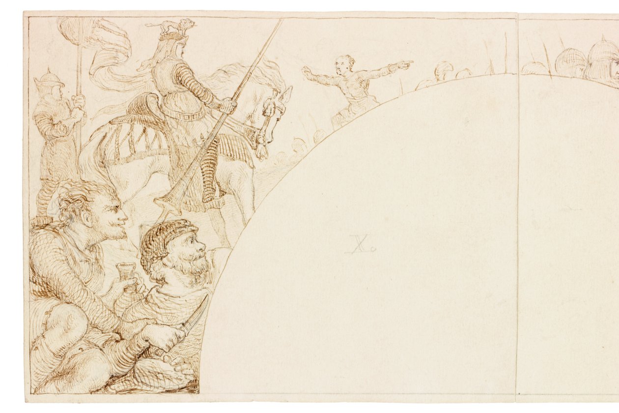 Schizzo per Murale a Wallington Hall da William Bell Scott