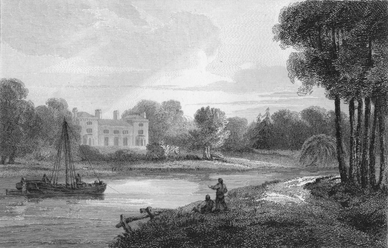 Villa di Lady Sullivan, 1809 da William Bernard Cooke