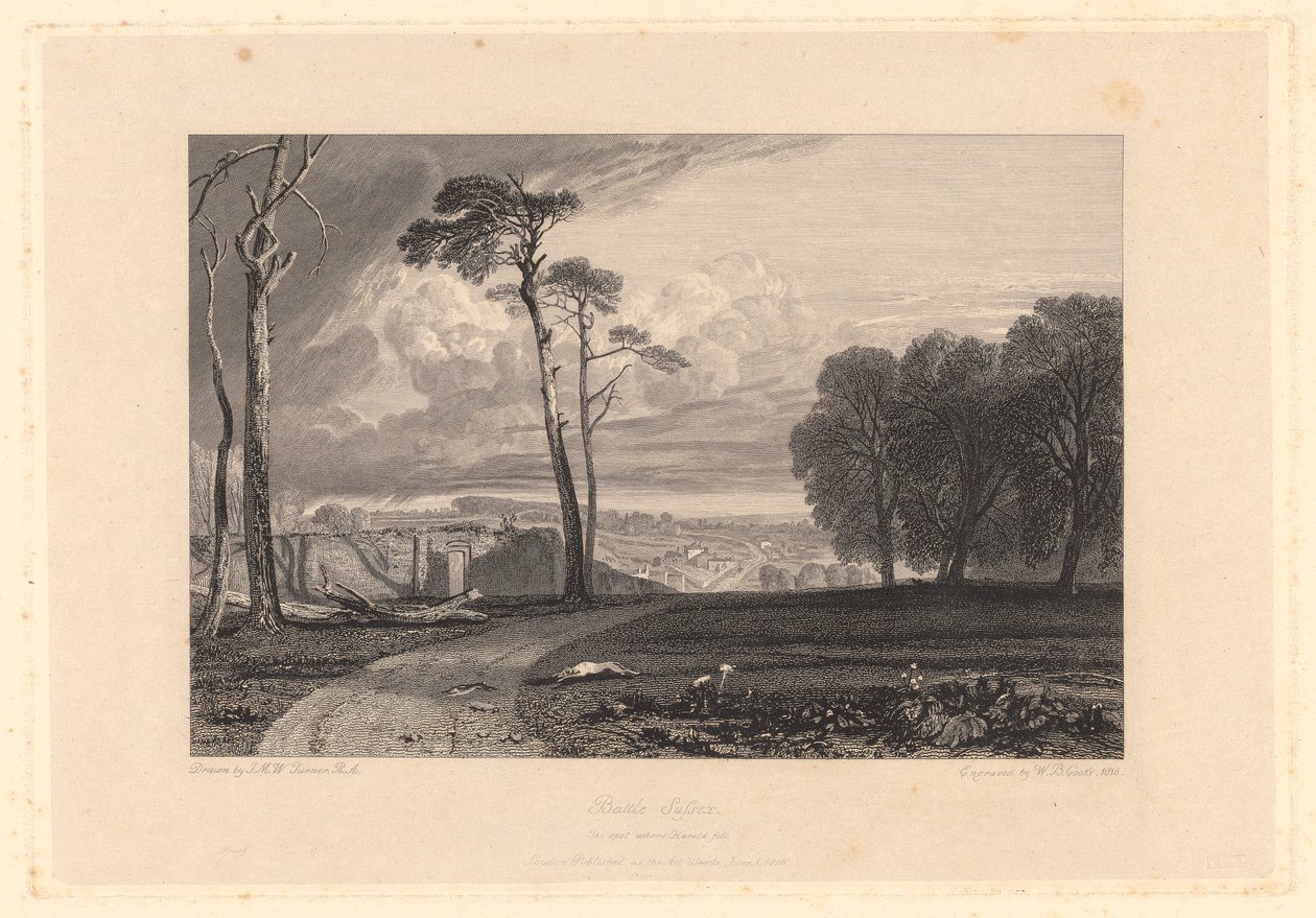 Il luogo dove cadde Harold da William Bernard Cooke