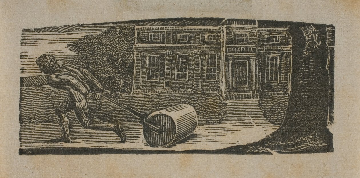 Una pietra che rotola è sempre priva di muschio, da Le pastorali di Virgilio da William Blake