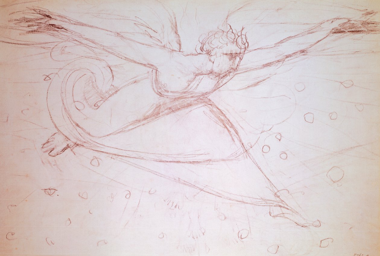 Angelo che cammina, disegno di William Blake da William Blake