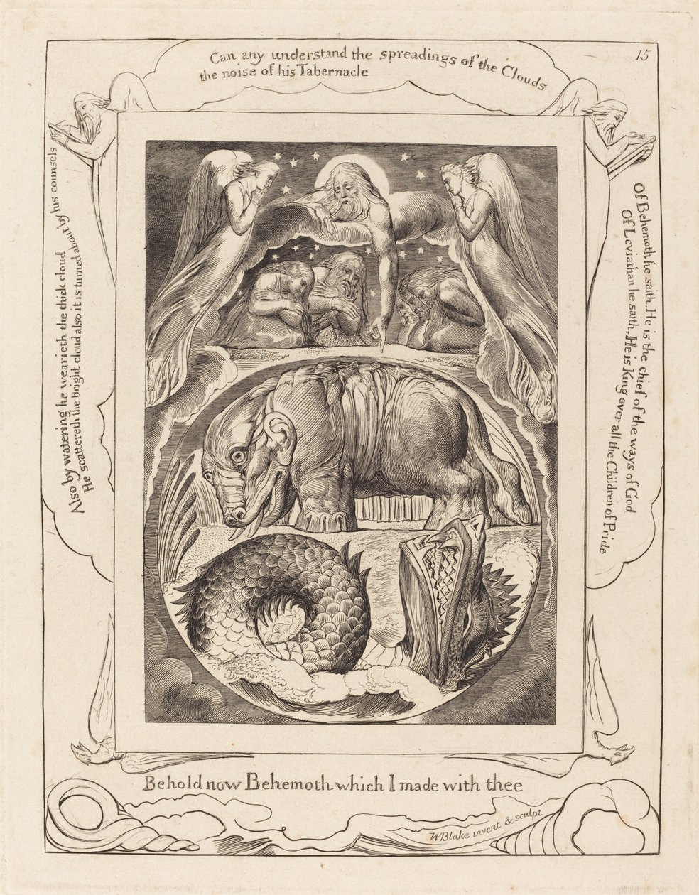 Behemoth e Leviathan da William Blake