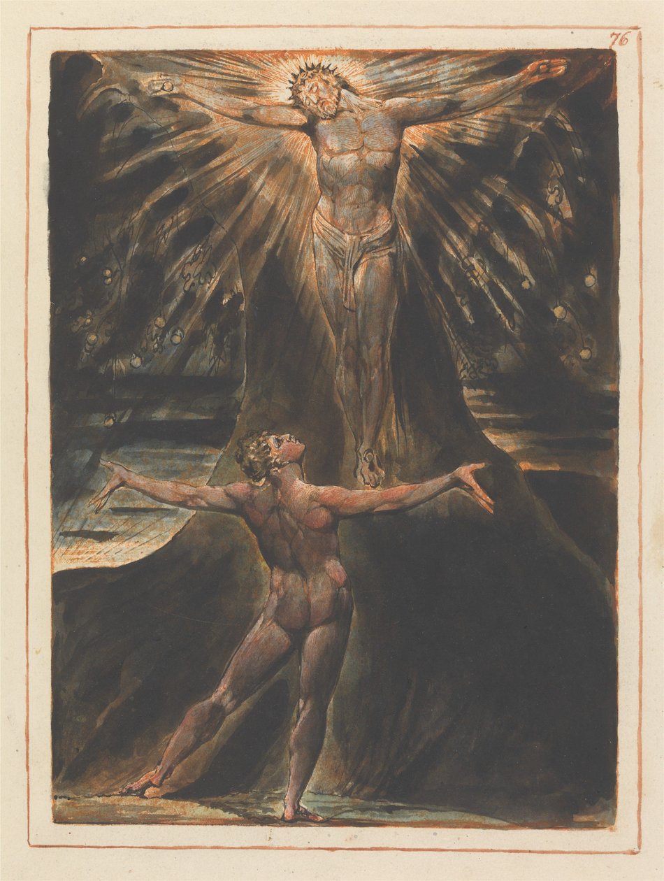 Frontespizio del capitolo 4 (tavola 76) da William Blake