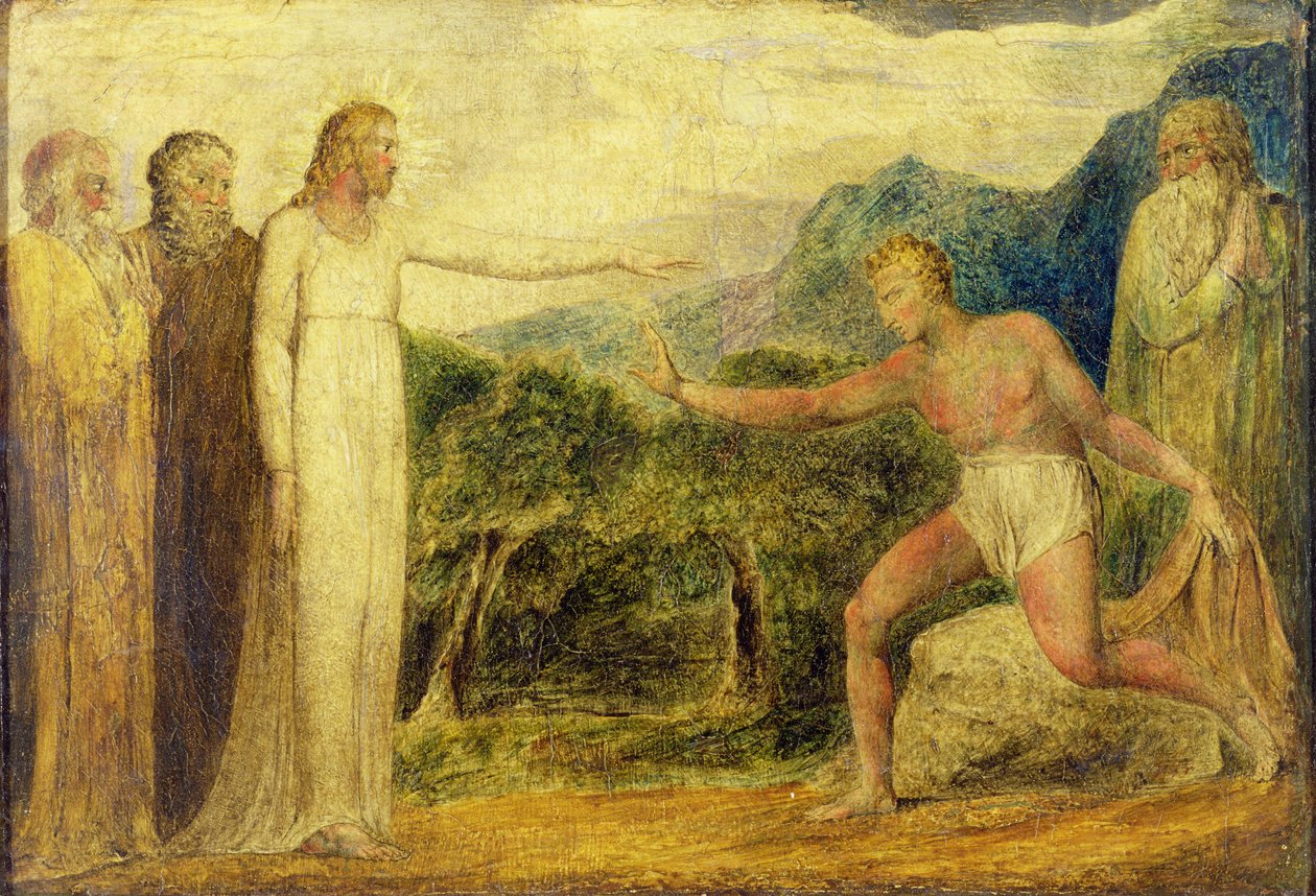 Cristo che Ridona la Vista a Bartimeo da William Blake
