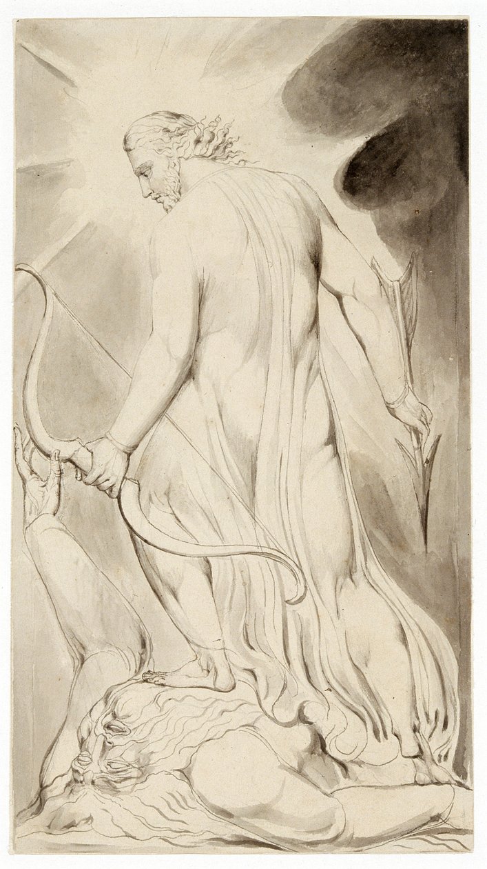 Cristo che calpesta Satana da William Blake