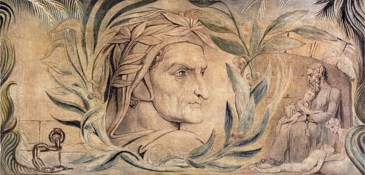 Dante Alighieri, c.1800-03 da William Blake