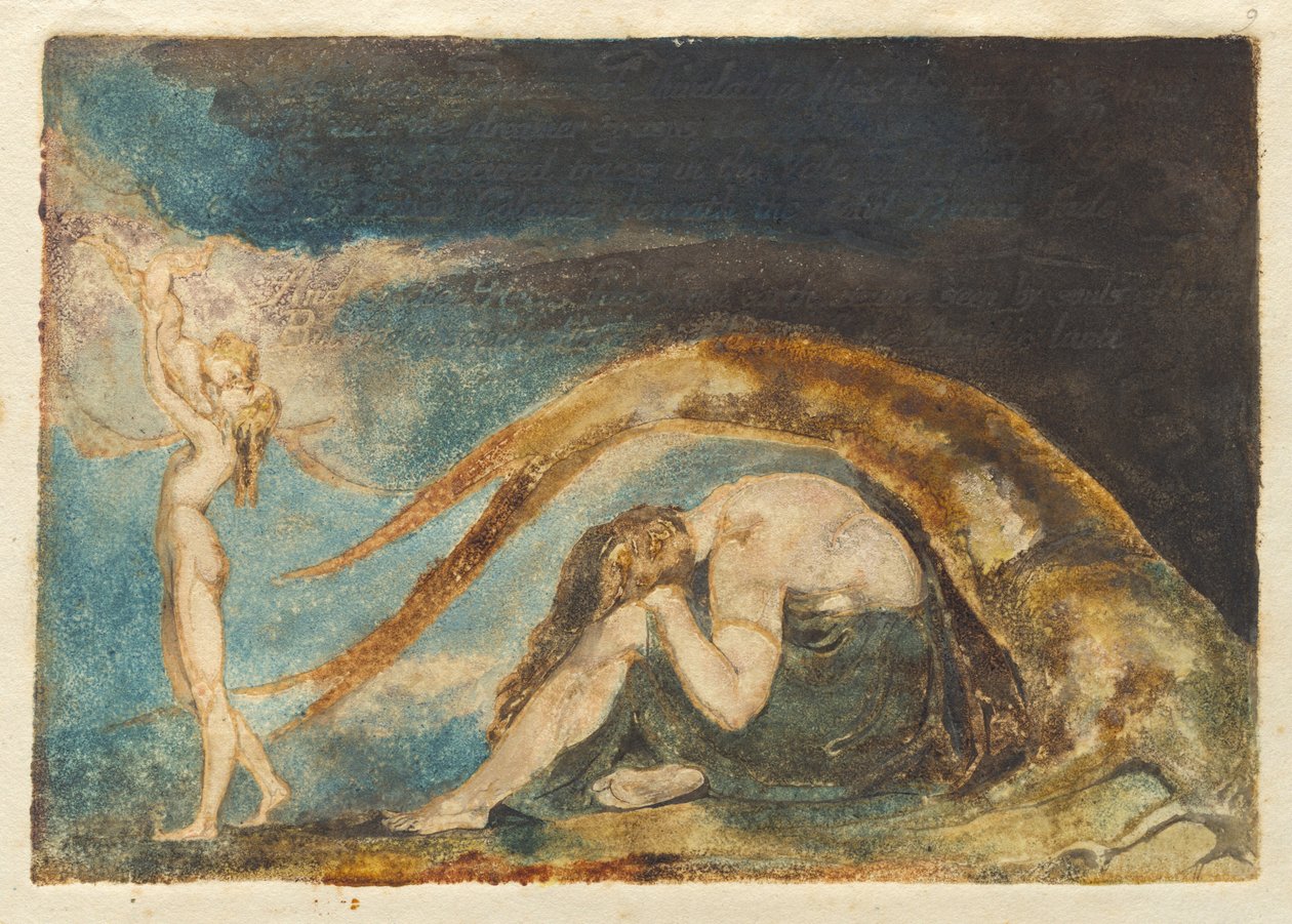 Sogno di Thiralatha [da "America," lastra cancellata d] da William Blake