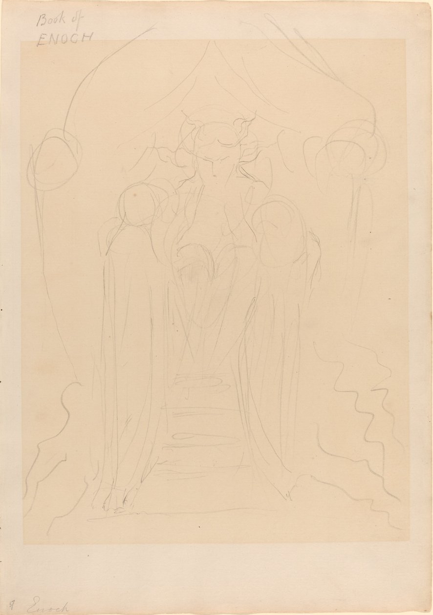 Enoch davanti alla Grande Gloria da William Blake