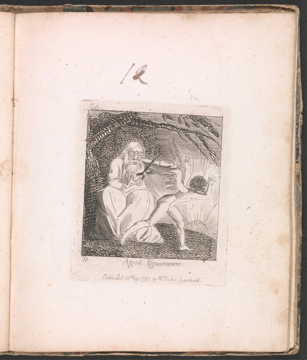 Per Bambini. Le Porte del Paradiso, Tavola 13, Ignoranza Anziana da William Blake