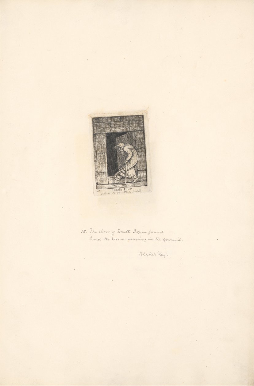 Per i Sessi - Le Porte del Paradiso, Tavola 17, La Porta della Morte da William Blake