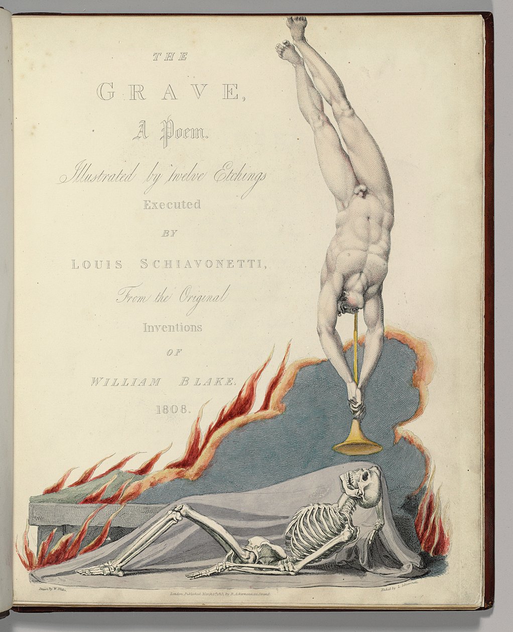 Frontespizio da "The Grave" di Robert Blair, inciso da Louis Schiavonetti da William Blake
