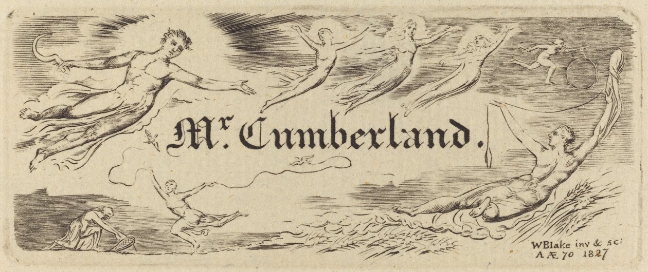 La carta di George Cumberland da William Blake