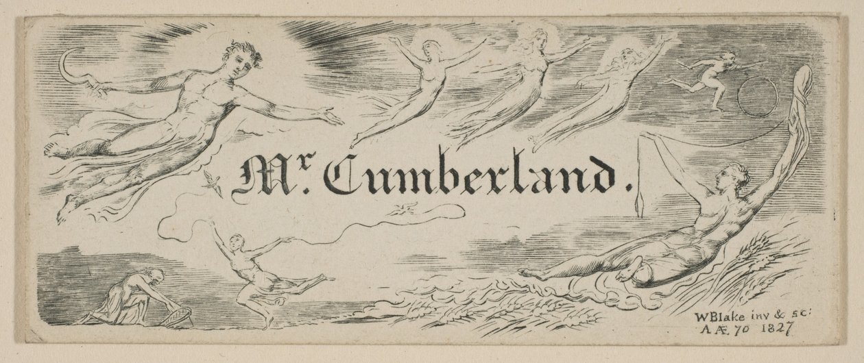Messaggio di George Cumberland da William Blake