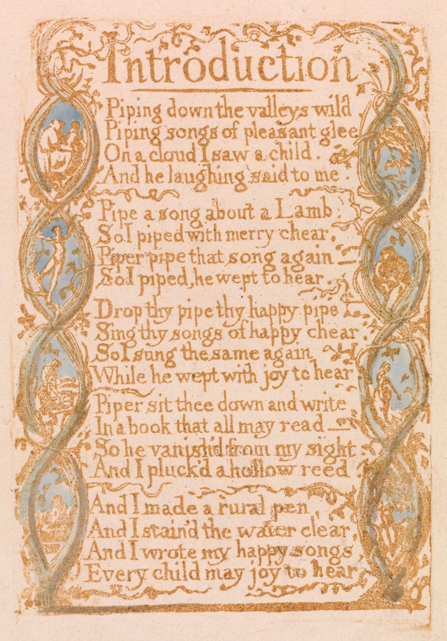 Einführung (Tafel 3) da William Blake