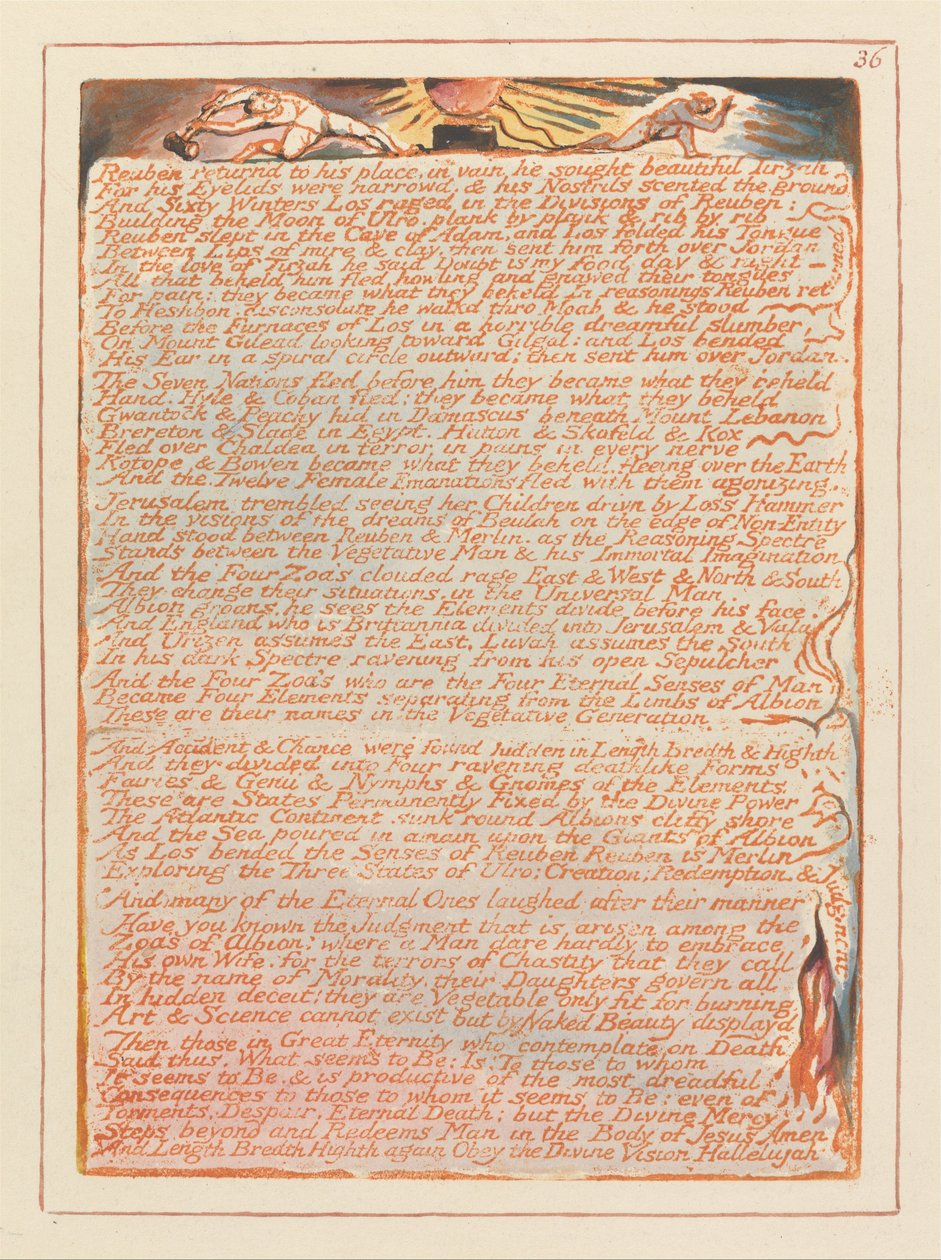 Gerusalemme, Tavola 36 da William Blake