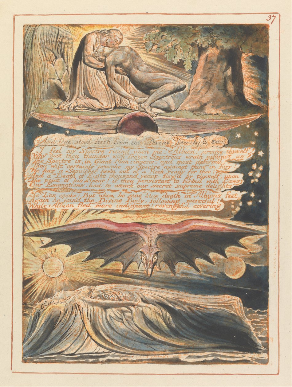 Gerusalemme, Tavola 37, E Uno si fece avanti... da William Blake
