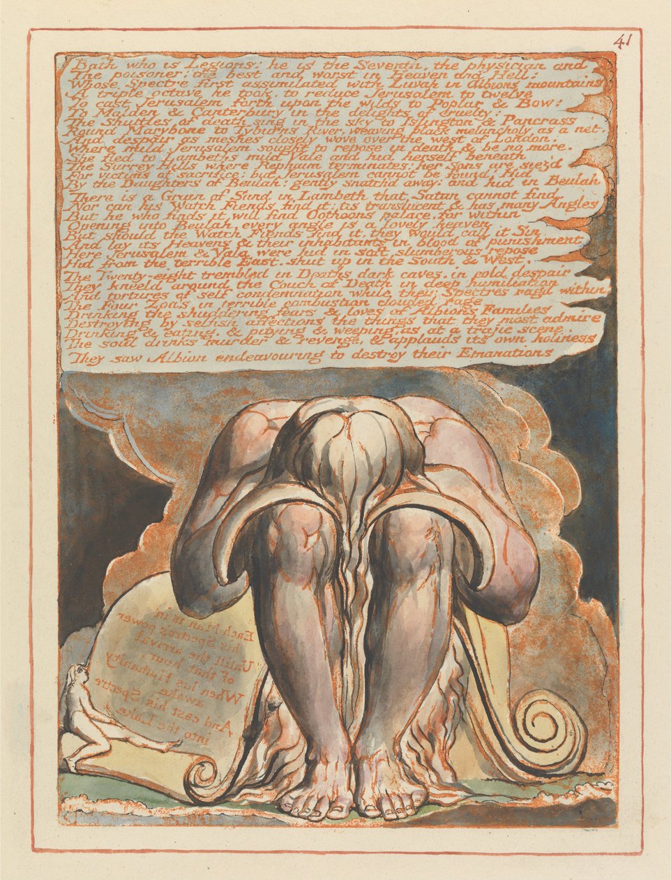 Gerusalemme, Tavola 41, Bath che è legioni.... da William Blake