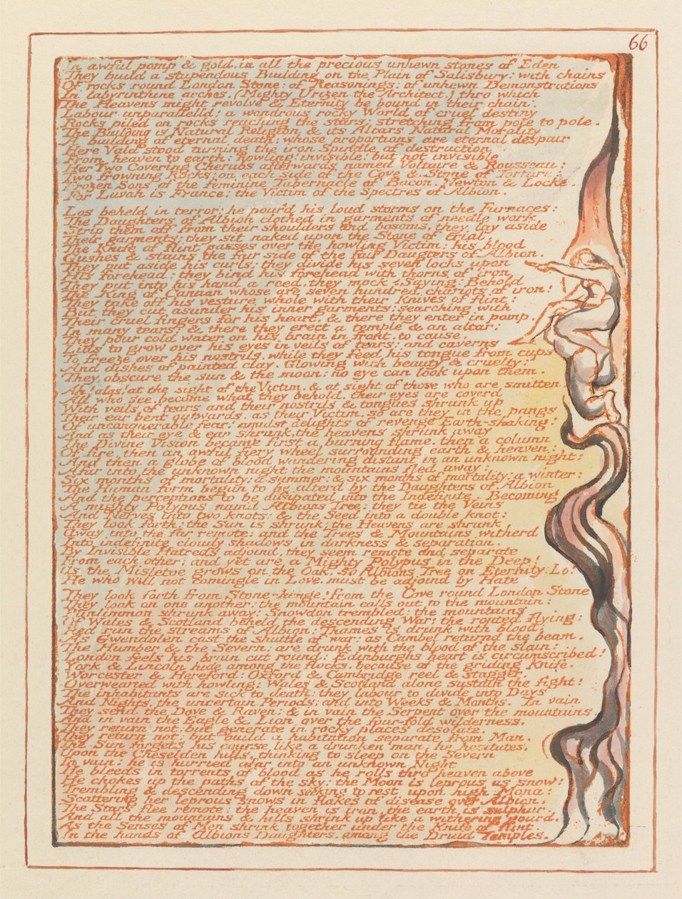 Gerusalemme, Tavola 66, In pompa e oro terribili.... da William Blake