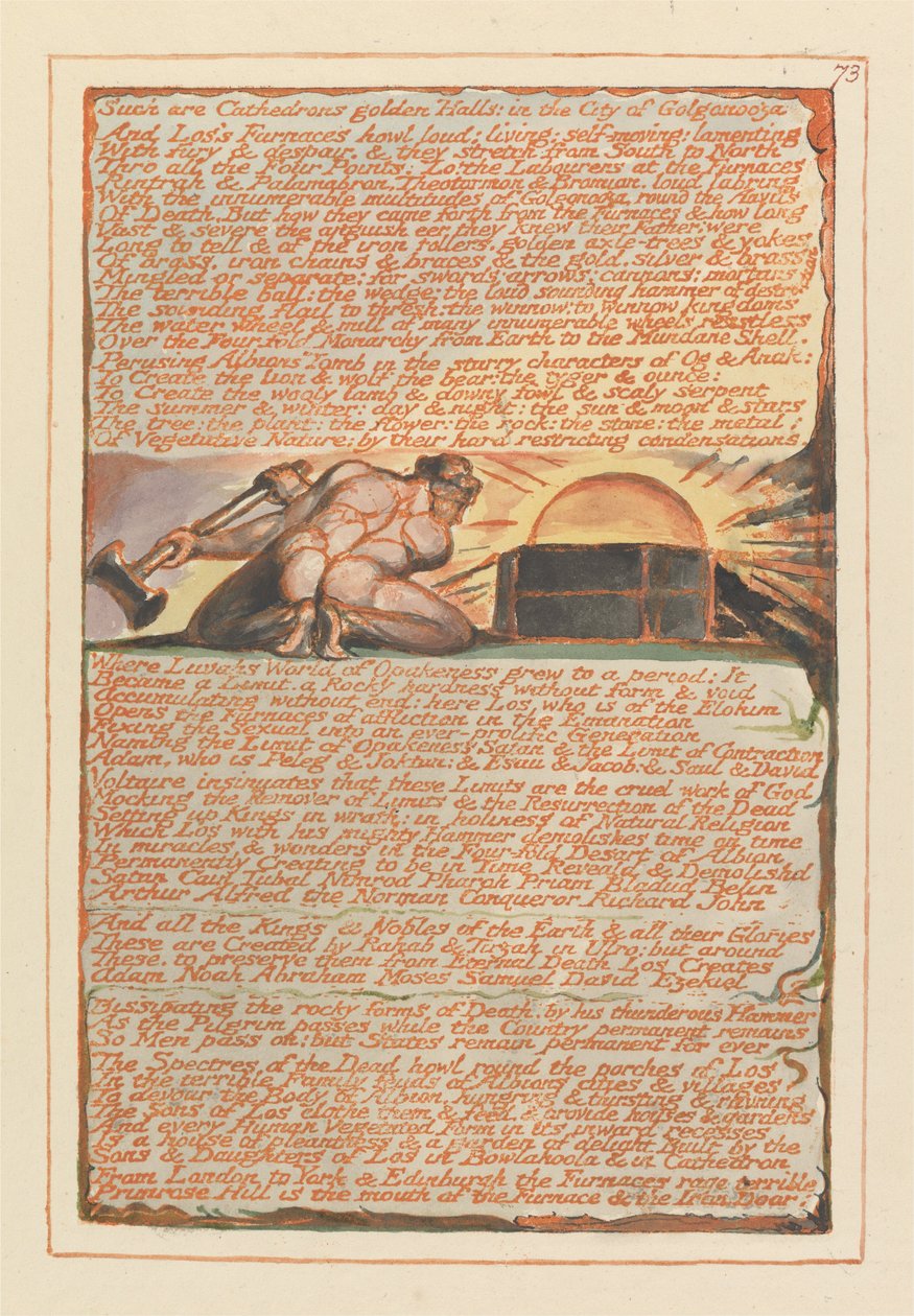 Gerusalemme, Tavola 73 da William Blake