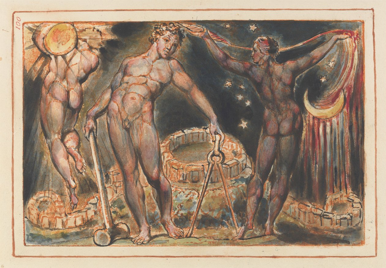 Gerusalemme, decorazione finale (Tavola 100) da William Blake