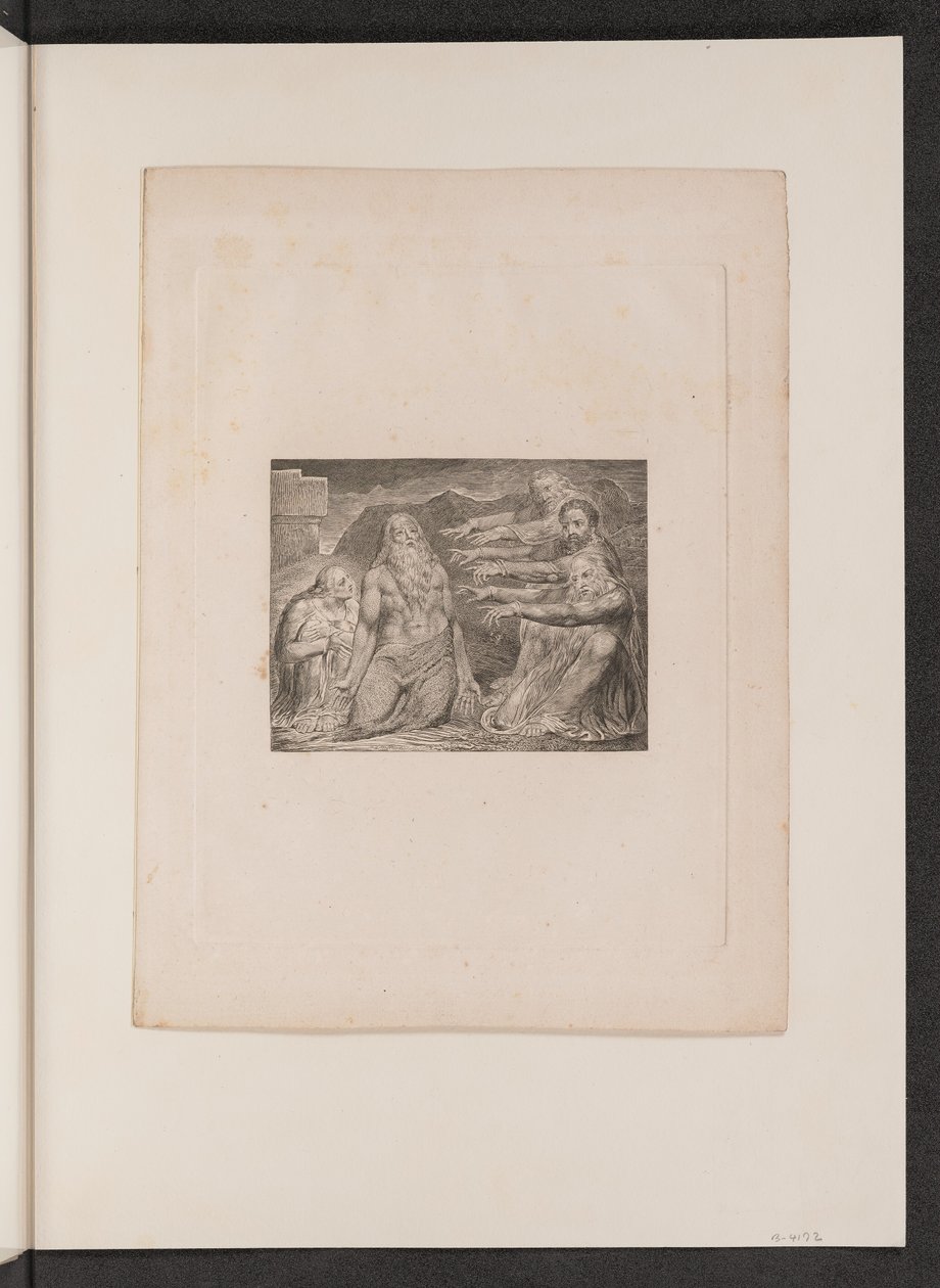 Giobbe rimproverato dai suoi amici da William Blake