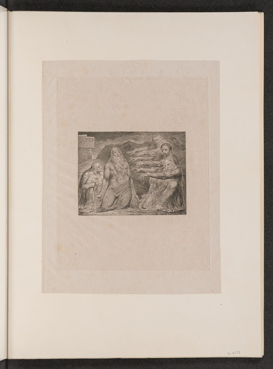 Giobbe rimproverato dai suoi amici da William Blake