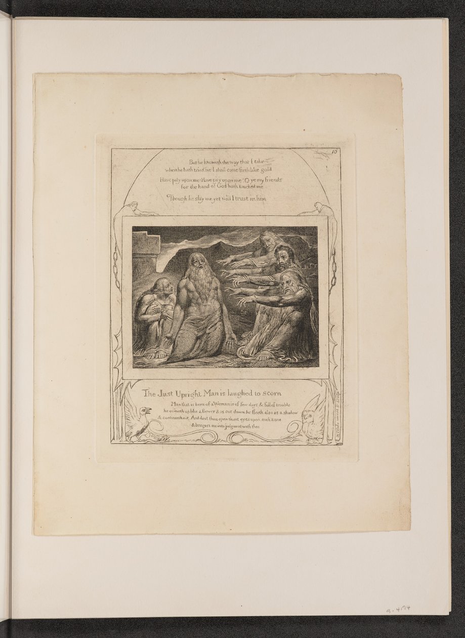 Giobbe rimproverato dai suoi amici da William Blake