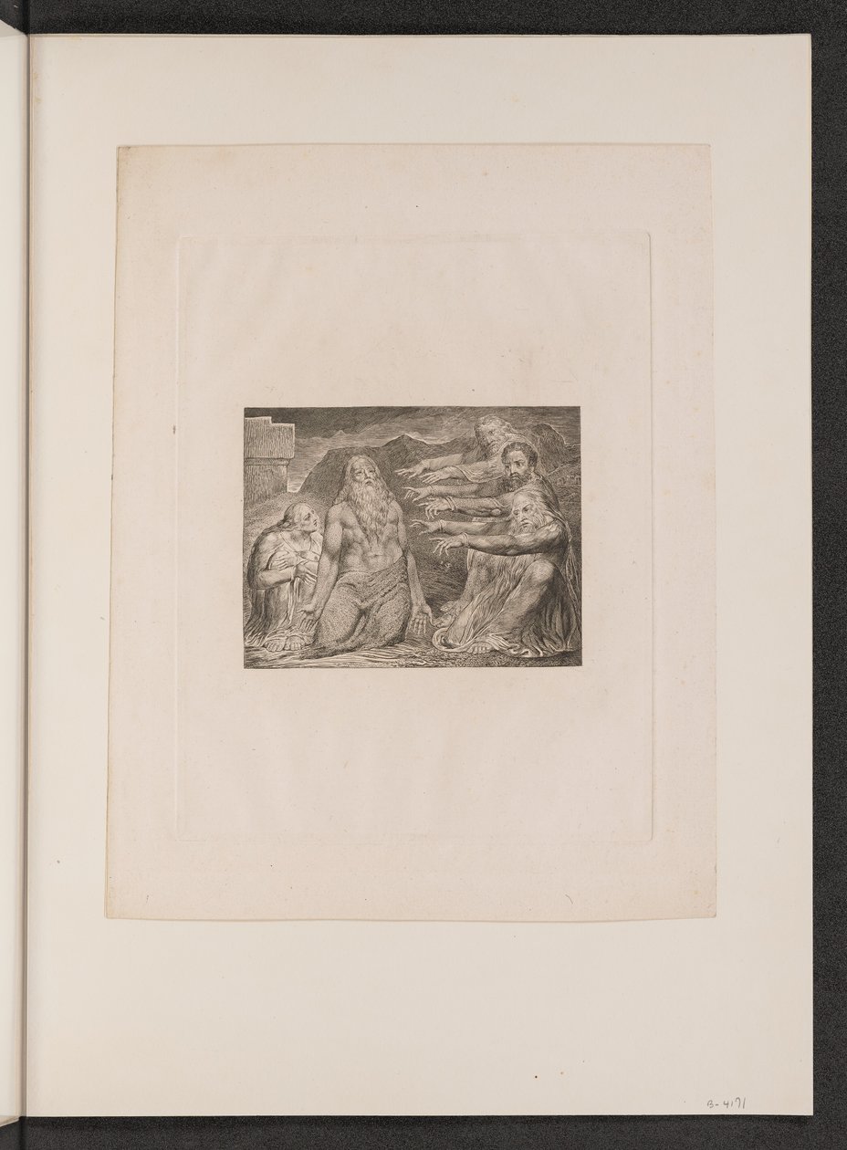 Giobbe rimproverato dai suoi amici da William Blake