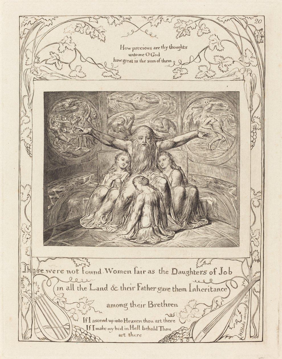 Giobbe e le Sue Figlie da William Blake