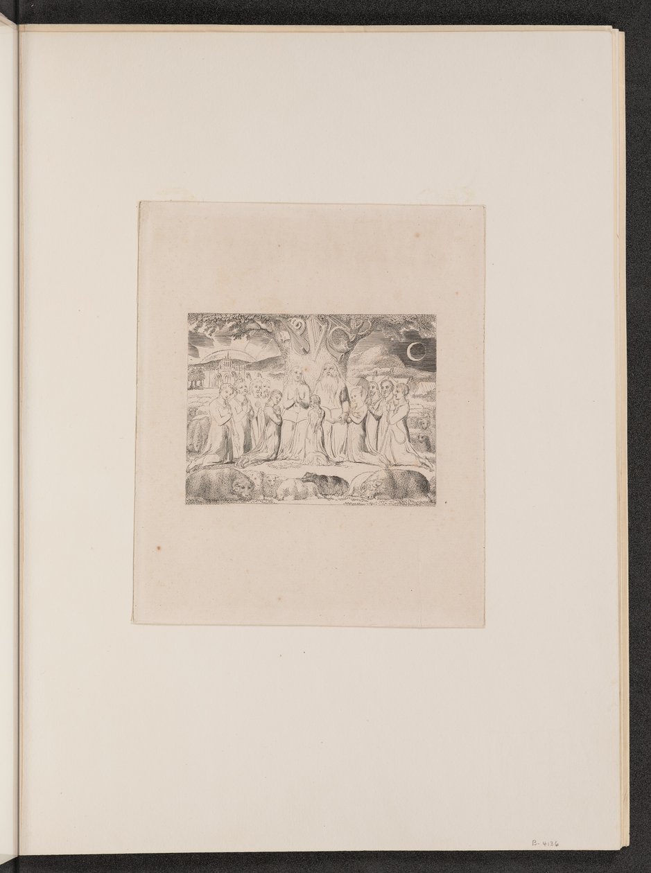Giobbe e la sua famiglia da William Blake