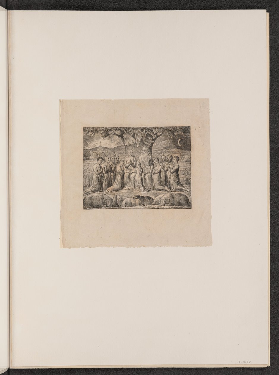 Giobbe e la sua famiglia da William Blake