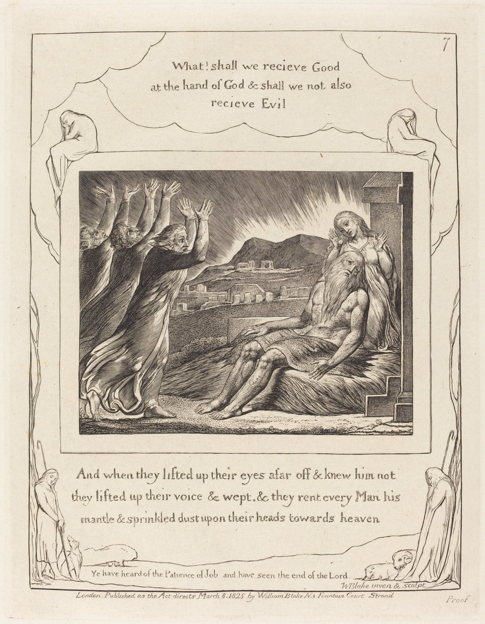 I consolatori di Giobbe da William Blake