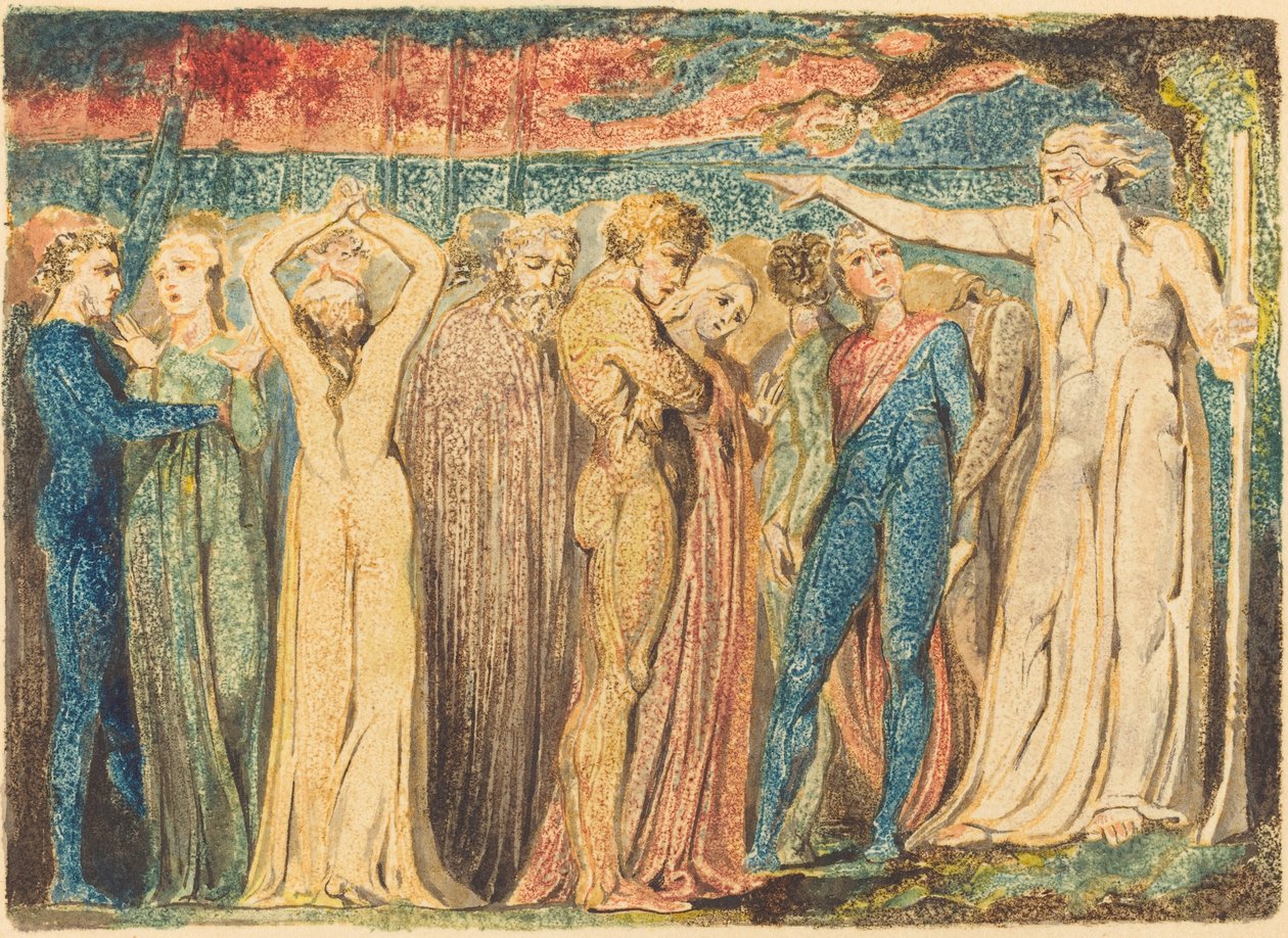 Giuseppe di Arimatea Predica ai Britanni, c. 1794-1796 da William Blake