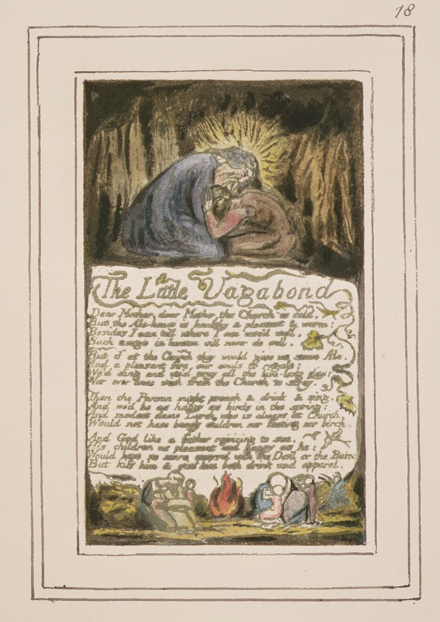 Il piccolo vagabondo: tavola 46 da Songs of Innocence and of Experience (copia R) c.1802-08 da William Blake