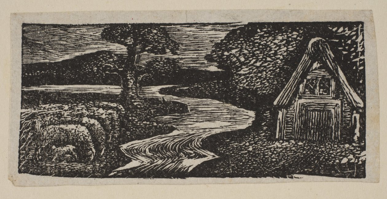 Il fiume argenteo di Sabrina, dai Pastorali di Virgilio di Thornton da William Blake