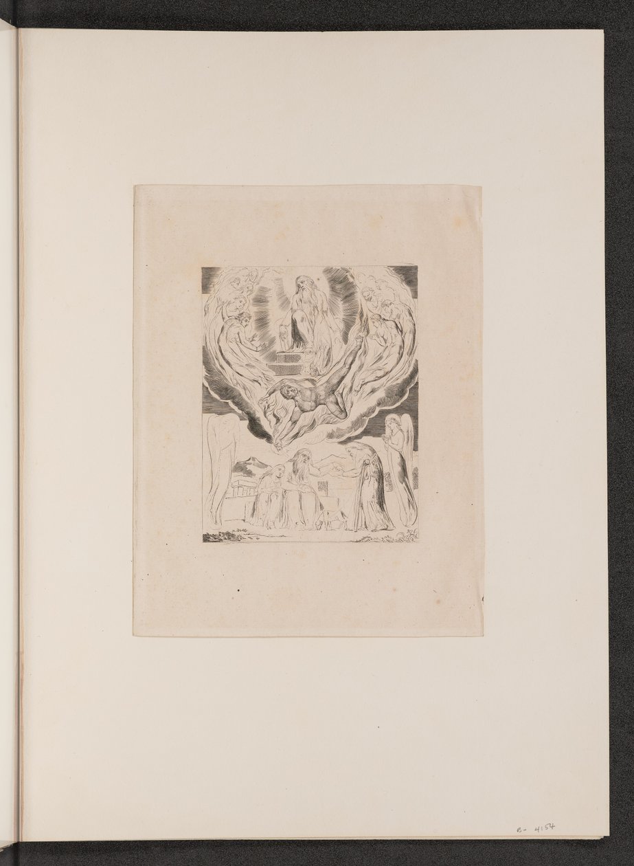 Satana si allontana dalla presenza del Signore da William Blake