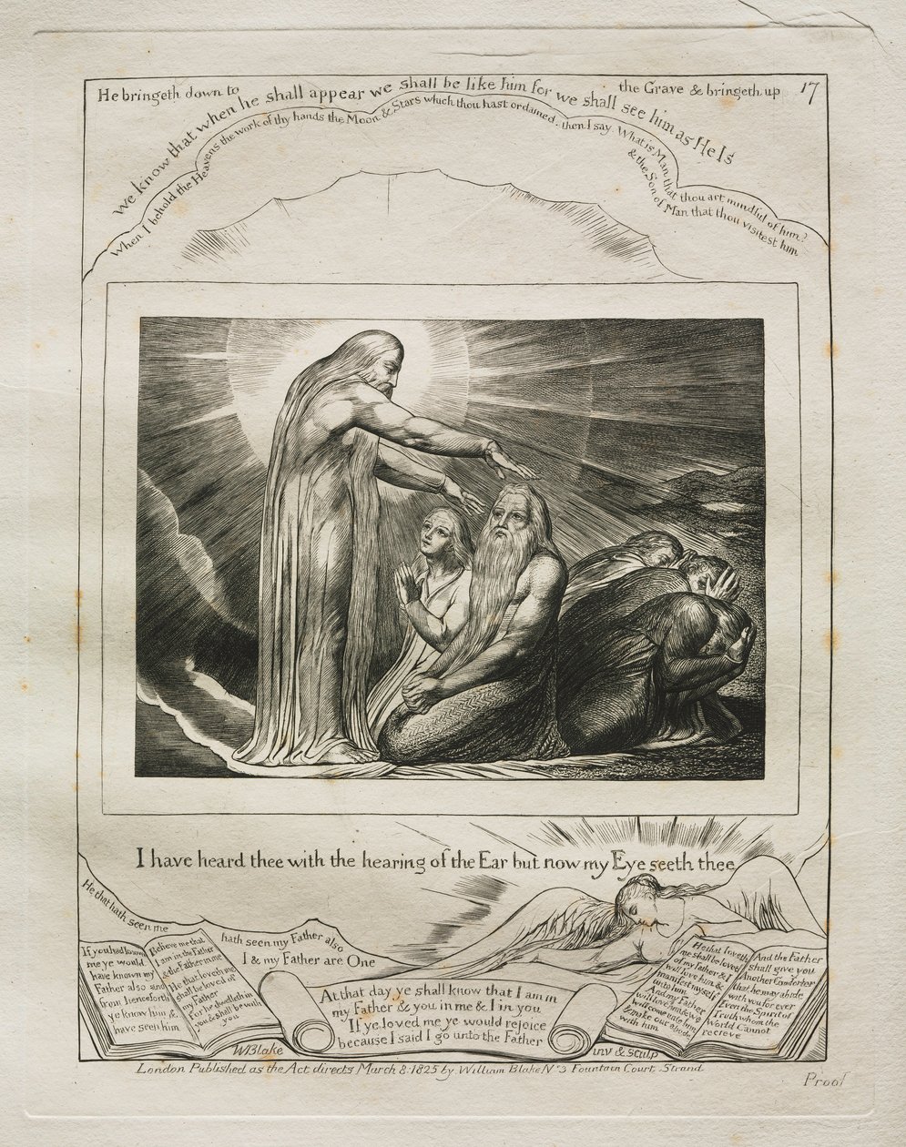 Il Libro di Giobbe: Pl. 17, Ho sentito di te con l