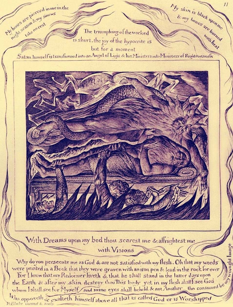 Illustrazioni del Libro di Giobbe da William Blake