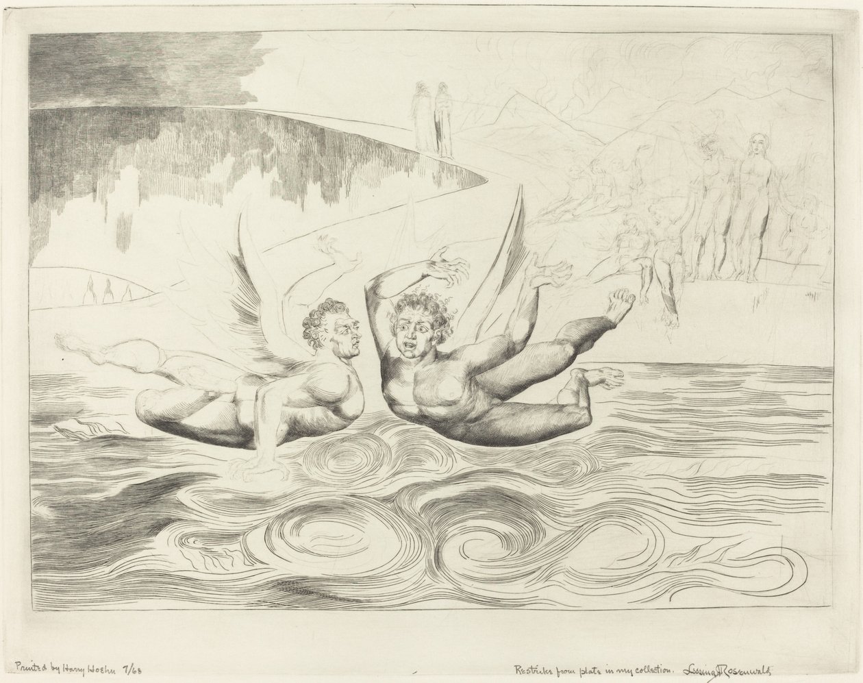 Il cerchio dei funzionari corrotti, i diavoli che si azzuffano da William Blake